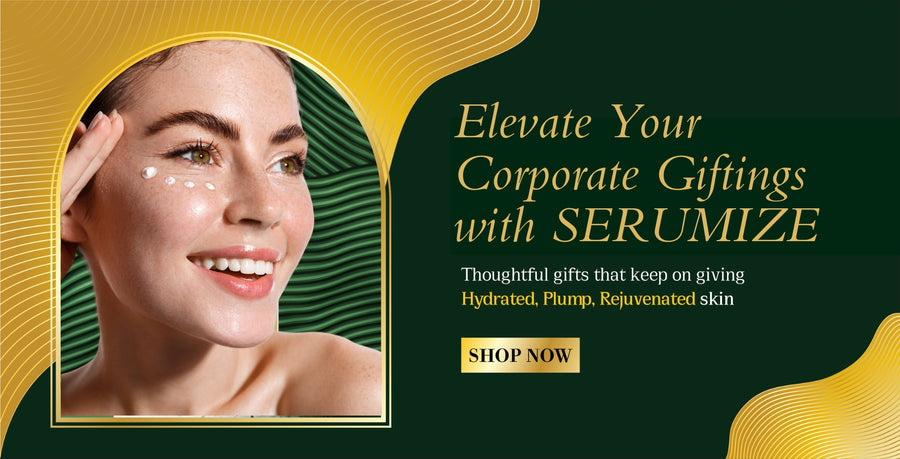 Corporate giftings - skincare giftsets, thoughtful gifts that keep on giving hydrated, plump, rejuvenated skin