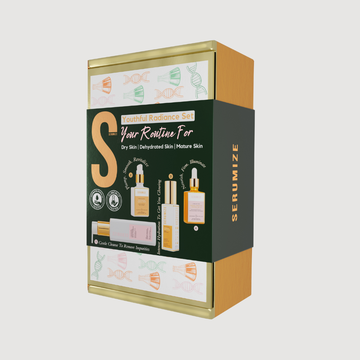 SERUMIZE SKIN product set packaging on a white background