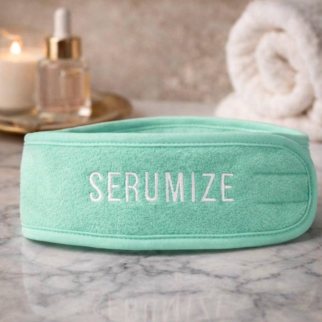 SERUMIZE Terrycloth Spa Headband
