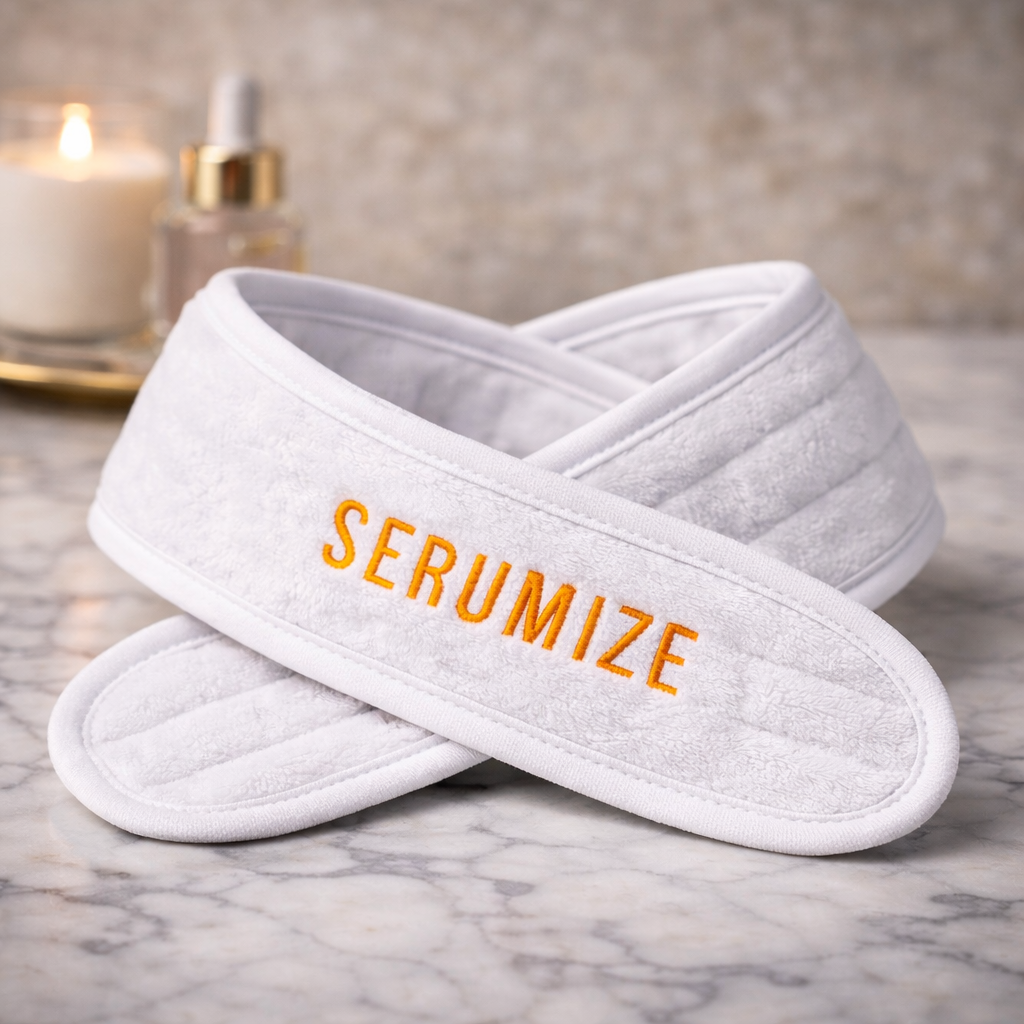 SERUMIZE Terrycloth Spa Headband