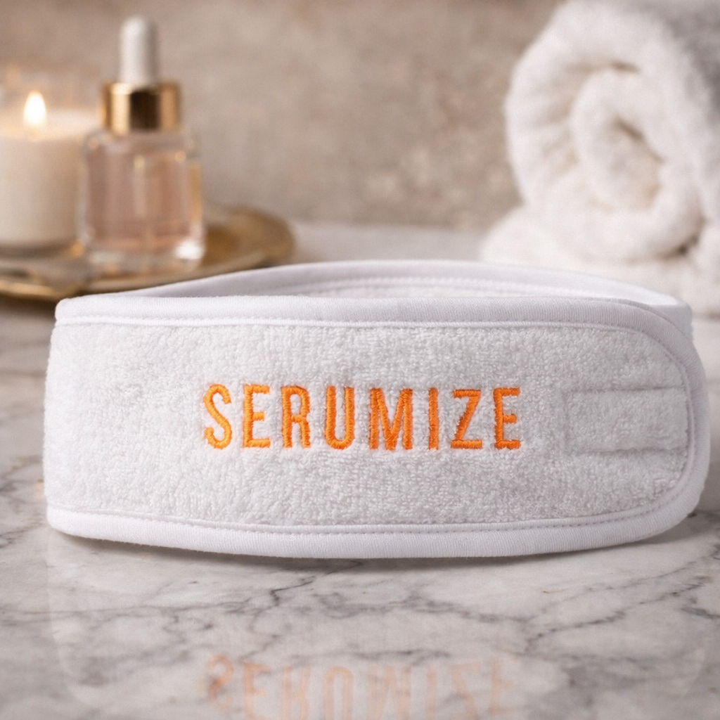 SERUMIZE Terrycloth Spa Headband